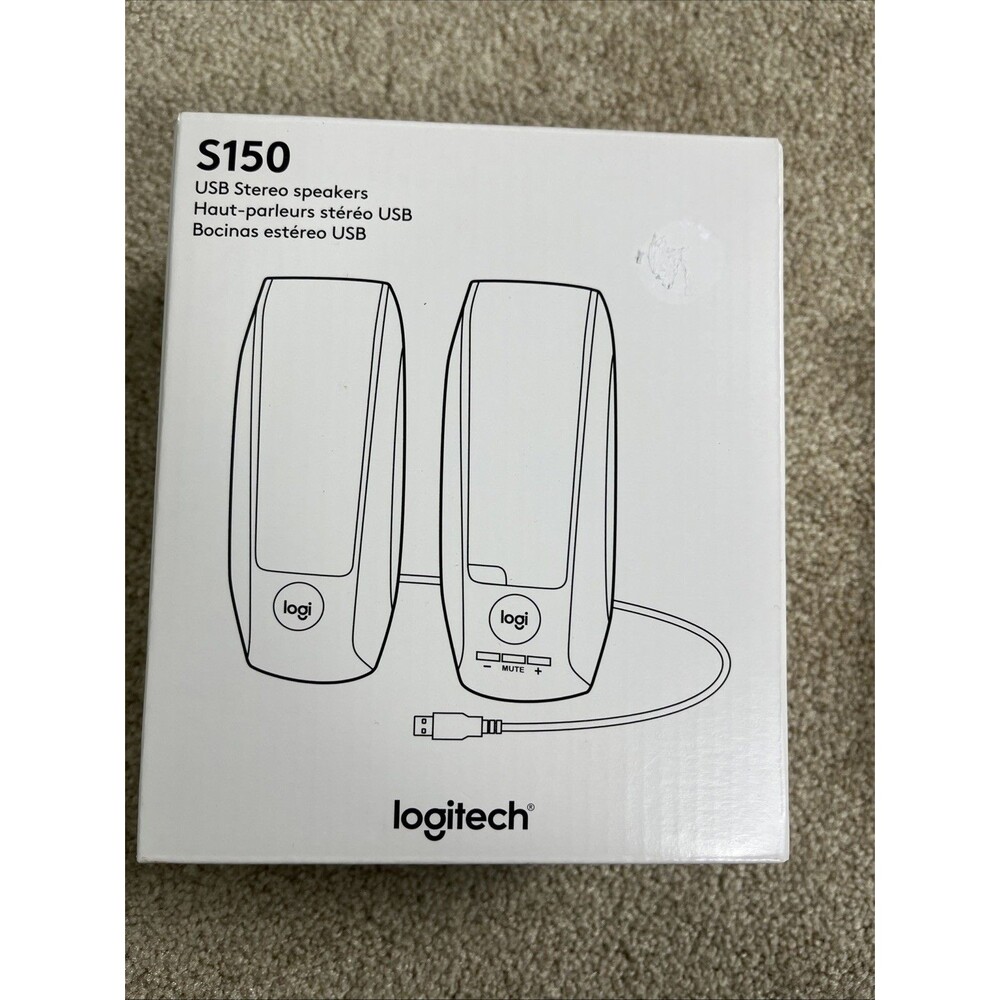 Logitech S150 2.0 Channel‎ Portable Speaker - Black New In The Box